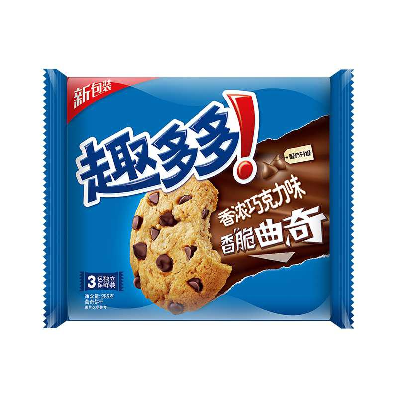 【社旗馆】 趣多多 香脆曲奇饼干 香浓巧克力味 285g/袋