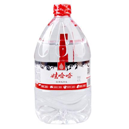 娃哈哈饮用纯净水4.5l/桶