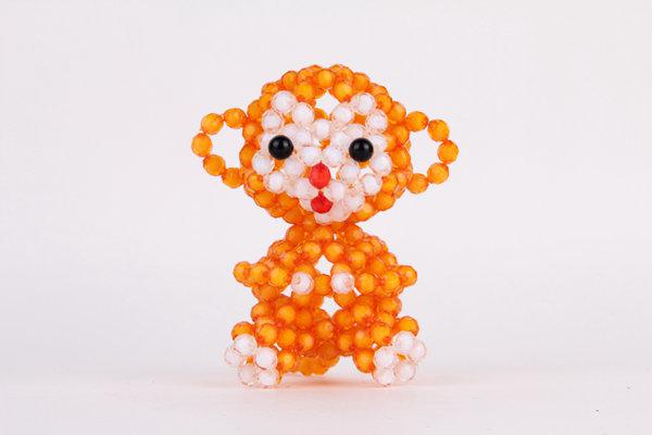 河南周口商水 纯手工串珠 猴子