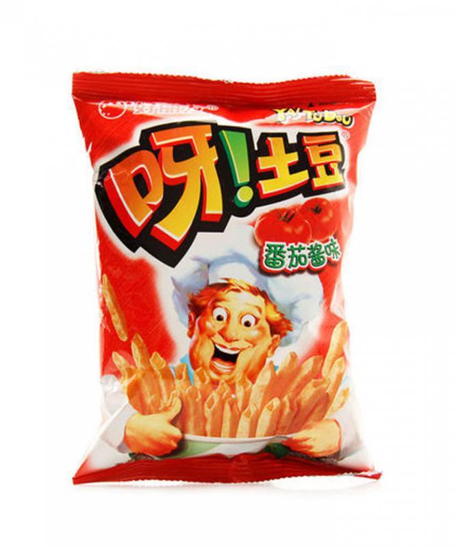 好丽友 呀土豆 蜂蜜黄油味 薯条片小吃膨化零食品 40g