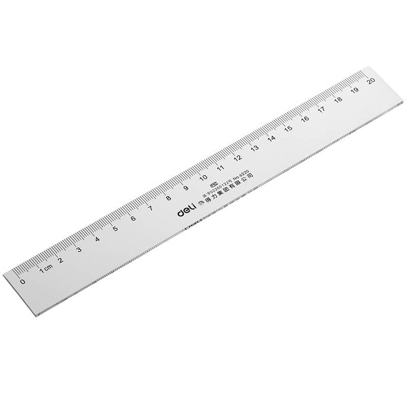 得力 20cm 有机直尺 绘图板 绘图工具 比例尺 6220直尺