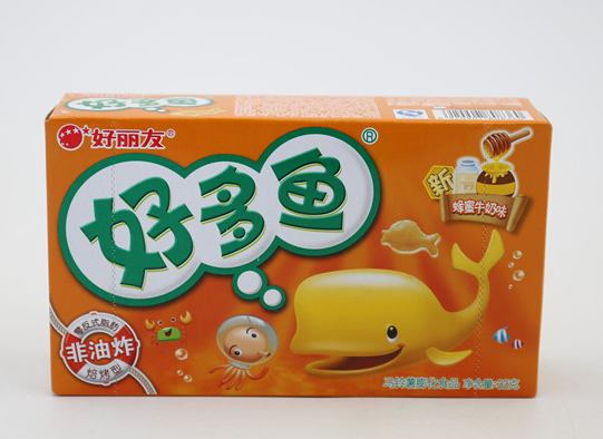 好丽友好多鱼 非油炸膨化食品蜂蜜牛奶味 33g -p