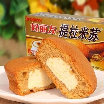 好丽友派 提拉米苏注心蛋类芯饼 6枚/盒 (23克*6枚)