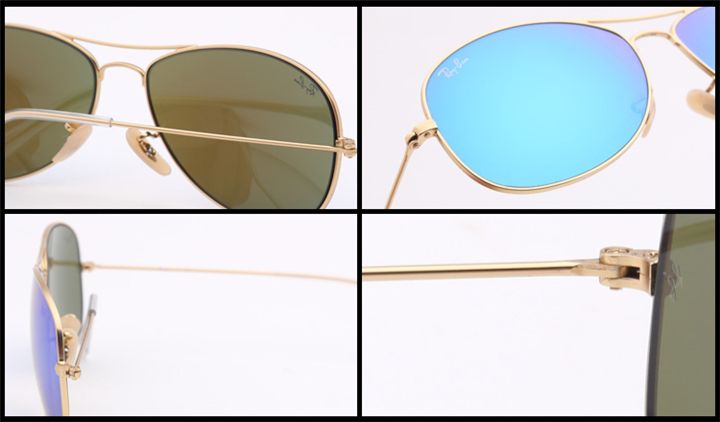 雷朋rayban太阳镜男女 rb3362 彩膜镜面玻璃金属个性时尚舒适